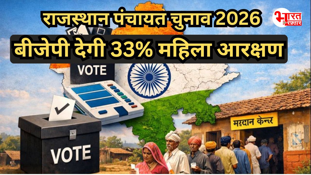 बीजेपी का मास्टरस्ट्रोक! राजस्थान पंचायत चुनाव में महिलाओं को 33 प्रतिशत देगी आरक्षण