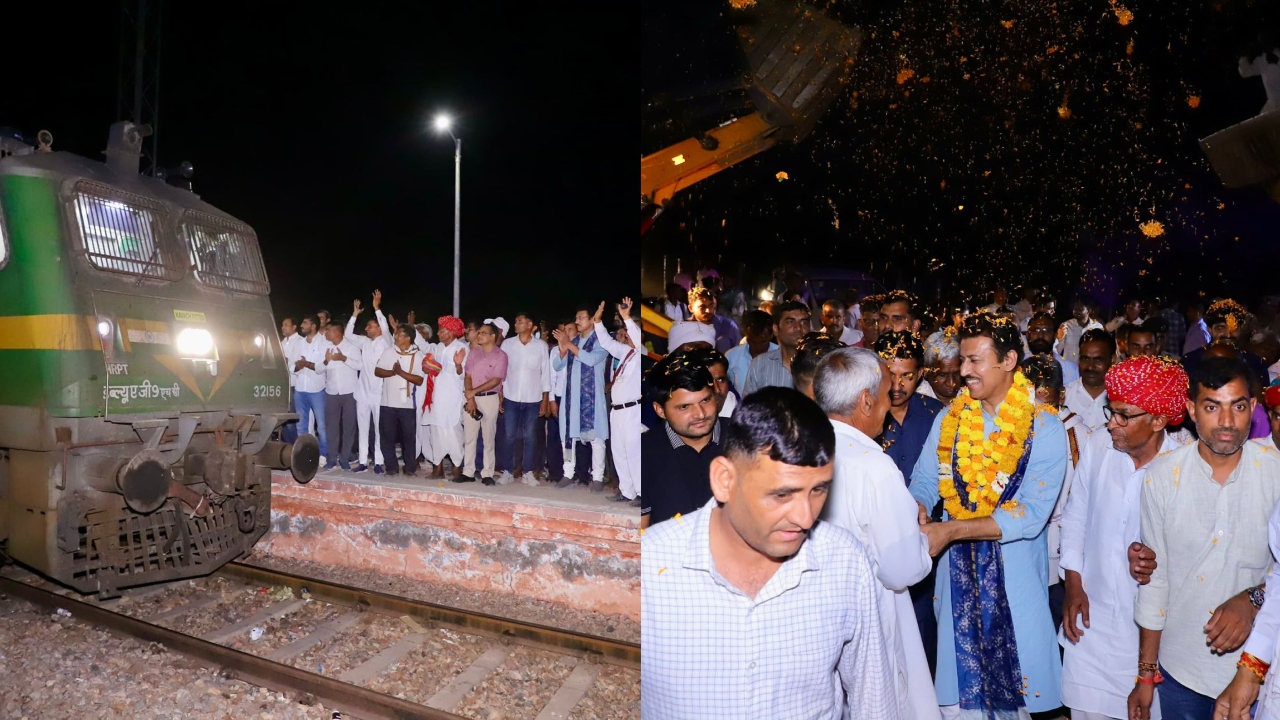 मंत्री राज्यवर्धन राठौड़ ने दिखाई जयपुर-फुलेरा शटल ट्रेन को हरी झंडी, बसेड़ी-बोबास के लोगों को करोड़ों की सौगात