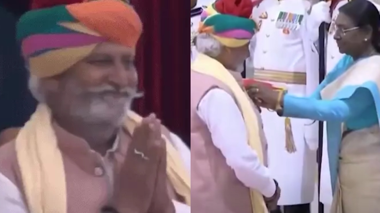 कभी भीख मांगने वाले अलवर के गफरुद्दीन को मिला पद्मश्री, बोले- 'पीएम ने हालचाल पूछा, केंद्रीय मंत्री जेपी नड्डा के साथ खाया खाना'