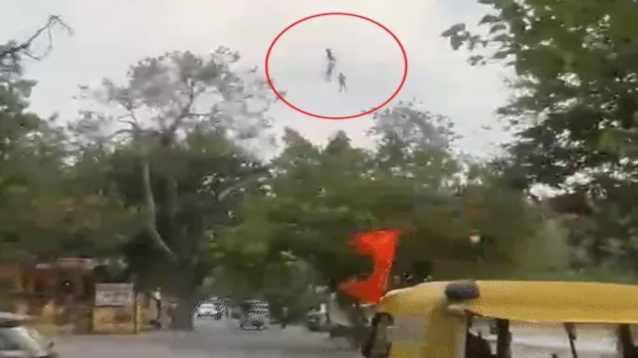 उदयपुर में जिप लाइन राइड करने पहुंचे 3 टूरिस्ट 70 फीट की ऊंचाई पर फंसे, गुजरात से आए थे, टीम ने ढाई मिनट में किया रेस्क्यू